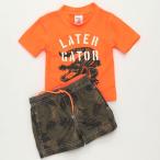 カーターズ Carter's キッズラッシュガード水着 Tシャツ半袖タイプスイムウェア・スイムパンツ 上下セット LATER GATOR ワニ