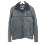 HYDROGEN ハイドロゲン  ムートンジャケット  サイズ：M  ブラック シープスキン メンズ  革ジャン レザー アウター