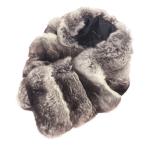 ショッピング毛皮 SAGAFURS チンチラ ティペット サガファー     グレー レディース  毛皮 高級 ファー