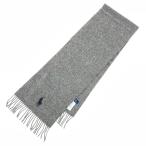 POLO RALPH LAUREN ポロラルフローレン  マフラー 良好  グレー ウール  レディース イタリア製 服飾小物