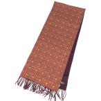 Salvatore Ferragamo サルヴァトーレフェラガモ ストール 未使用品  ダブルフェイス/総柄   カシミヤ×シルク ボルドー/レッド レディース