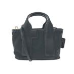 ショッピングフルラ FURLA フルラ ミニ2WAYバッグ/PIUMA 美品  レザー×ナイロン WE00619   ブラック レディース