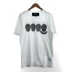 ショッピングハイドロゲン HYDROGEN ハイドロゲン 半袖カットソー 良好 サイズ:XL スカルワッペン/コットン    ホワイト メンズ