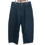 ZARA ザラ×スタジオニコルソン ワイドデニムパンツ 良好 サイズ:USA32     ブルー メンズ
