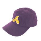 ショッピングAbercrombie Abercrombie&Fitch アバクロンビー&フィッチ キャップ   Aロゴ/ダメージ加工/ウール    パープル ユニセックス