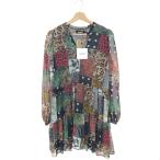 ショッピングused Desigual デシグアル 長袖チュニック 未使用品 サイズ:M 総柄/花柄/レオパード/定価\15,900    マルチカラー レディース