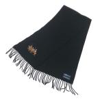 POLO RALPH LAUREN ポロラルフローレン マフラー   刺繍/ラムウール100％    ブラック ユニセックス