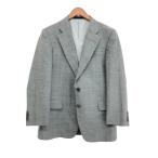 ショッピングBURBERRY Burberry's バーバリーズ テーラードジャケット  サイズ:L ウール/リネン混/2B/シングル    グレー メンズ