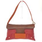 Kate spade ケイトスペード ワンショルダーバッグ   ロゴ型押し/カラーブロック/レザー    レッド レディース