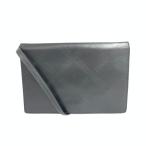 YvesSaintLaurent(YSL) イヴサンローラン ショルダークラッチバッグ   YSLロゴ イタリア製 レザー ヴィンテージ   ブラック レディース