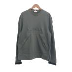 ショッピングmoncler MONCLER モンクレール ロゴサイドジップスウェット  サイズ:L  MAGLIA GIROCOLLO   グレー メンズ