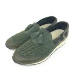 ショッピングハイドロゲン HYDROGEN ハイドロゲン スリッポン  表記サイズ:41 カモフラージュ柄 タッセル    カーキ メンズ