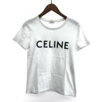 CELINE セリーヌ ロゴカットソー/Tシャツ 良好 サイズ:XS エディ期 2X314916G   ホワイト