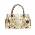 ANTEPRIMA アンテプリマ トートバッグ 良好  ビーズ    ベージュ レディース