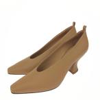 BOTTEGA VENETA ボッテガヴェネタ パンプス 良好 表記サイズ:38 レザー 574635   ベージュ レディース