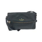 Kate spade ケイトスペード ミニショルダーバッグ   ロゴ　レザー    ブラック レディース