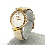 ショッピングフォリフォリ Folli Follie フォリフォリ 腕時計 クォーツ   SS×レザー/ WF16R029SP   ゴールドカラー×アイボリー レディース