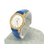 ショッピングフォリフォリ Folli Follie フォリフォリ 腕時計 クォーツ   ストーンベゼル/SS×レザー/ WF17B005SP   ゴールドカラー×ブルー レディース