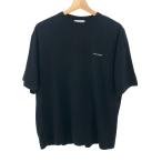 BALENCIAGA バレンシアガ 半袖カットソー  サイズ:XS ロゴプリント/オーバーサイズフィット    ブラック メンズ