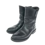 ショッピングレッドウィング RED WING レッドウィング ペコスブーツ/8169 ジャンク品 表記サイズ:7 羽根タグ 90ｓ   ブラック メンズ