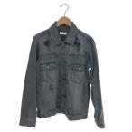 ショッピングロンハーマン RON HERMAN ロンハーマン デニムジャケット  サイズ:S 2ndタイプ/ダメージ加工/    グレー メンズ