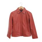 ショッピングゾロ Zorronuez ゾロヌーズ レザージャケット 良好 サイズ:9  ヴィンテージ   レッド レディース