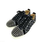 ショッピングスタッズ Christian Louboutin クリスチャンルブタン JUNIOR　SPIKES　ORLATO 未使用品 表記サイズ:40 1/2 スタッズ 1200146   ブラック メンズ
