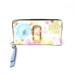 MARC JACOBS マークジェイコブス 長財布 未使用品 マルチカラー PVC フラワー柄 ラウンドファスナー レディース ウォレット 服飾小物