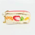 FEILER フェイラー  キーケース 美品  ホワイト/マルチカラー  フルーツサンド レディース キーリング キーホルダー