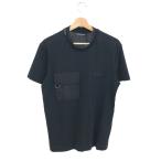 DOLCE&GABBANA ドルチェ&ガッバーナ 半袖カットソー Tシャツ 未使用品 サイズ_46 ブラック メンズ ポケットデザイン ロゴ刺繍