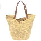 Helen Kaminski ヘレンカミンスキー トートバッグ ベージュ ラフィア・レザー レディース bag 鞄