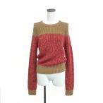 MONCLER モンクレール GIROCOLLO TRICOT クルーネックニット 良好 サイズ_S  ピンク/ベージュ コットン レディース  トップス