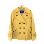 BURBERRY BLUE LABEL バーバリーブルーレーベル コート サイズ_38 イエロー レディース 裏地チェック アウター