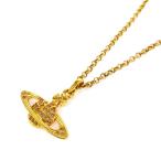 Vivienne Westwood ヴィヴィアンウエストウッド ネックレス 良好 ゴールドカラー オーブ ラインストーン レディース アクセサリー