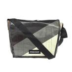 FREITAG フライターグ F12 DRAGNET ドラグネット ショルダーバッグ 美品 ブラック×グレー×アイボリー リサイクル素材 メンズ bag 鞄