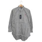 Gymphlex ジムフレックス 長袖ロングシャツ 未使用品 サイズ14 J-0873 ブラウン レディース チュニック ギンガムチェック 定価¥11.340