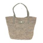 Helen Kaminski ヘレンカミンスキー ミニ トートバッグ 美品 グレージュ ラフィア レディース bag 鞄