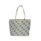 ANTEPRIMA アンテプリマ ミニ トートバッグ グレー ワイヤー メッシュ ビジュー レディース bag 鞄