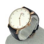 Daniel Wellington ダニエルウェリントン 腕時計 ブラック/ローズゴールドカラー SS/レザー クォーツ レディース ウォッチ watch