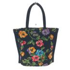 FEILER フェイラー トートバッグ ブラック シェニール織 パンジー レディース bag 鞄
