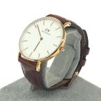 Daniel Wellington ダニエルウェリントン クラシックダラム 腕時計 DW00100111 ローズゴールド×ブラウン SS×レザー クオーツ