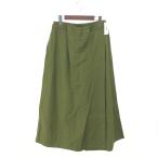 ARMEN アーメン キュロット ワイド ラップパンツ 未使用品 サイズ_1 カーキ コットン100% レディース ボトムス