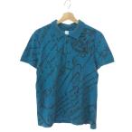 BERLUTI  ベルルッティ 半袖ポロシャツ  サイズ_M 総柄   コットン100％ ブルー メンズ