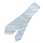 LOUIS VUITTON ルイヴィトン クラヴァットエク ネクタイ 美品 M78756 IS1129 ライトブルー シルク100% メンズ イタリア製 服飾小物