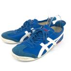 ショッピングオニツカタイガー Onitsuka Tiger オニツカタイガー MEXICO スニーカー  26.0cm HL202 ブルー オールレザー ヴィンテージ メンズ 靴 シューズ sneakers