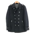 BURBERRY BLACK LABEL バーバリーブラックレーベル ナポレオン Pコート サイズ_L ネイビー メンズ アウター