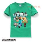 在庫一掃 値下げ品 マインクラフト スティーブ アレックス グリーン Tシャツ マイクラ ゲームキャラクターグッズ