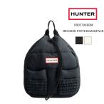 ショッピングハンター ハンター リュック スモークド パファー バックパック 軽量 撥水 ロゴ ブラック ホワイト UBB3706KBM