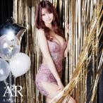 【取り寄せ商品】Angel-R エンジェルアール 高級 キャミソール フラワー レース スパンコール ビジュー くびれ タイト ミニドレス