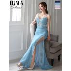 IRMAイルマキャバドレスミニ高級ノースリーブビジュージップウエストカット...